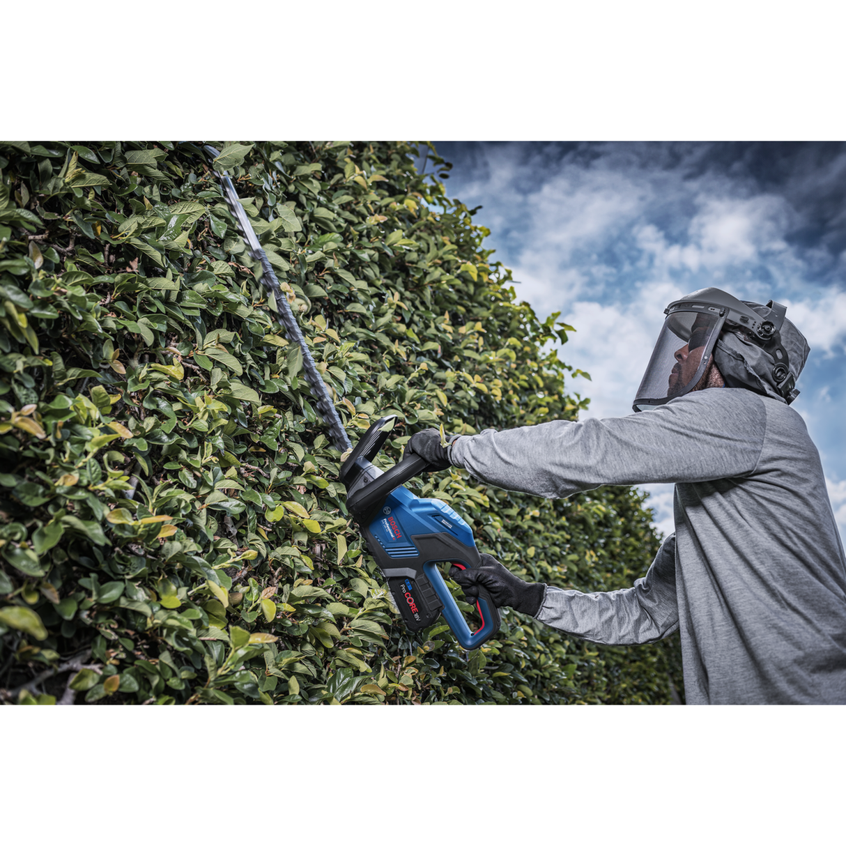 Bosch Professional Cordless Hedgecutter GHE 18V-60 (18V, 60cm blade, 23mm tooth, Anti-Blocking, Brushless, 3kg excl. batt)