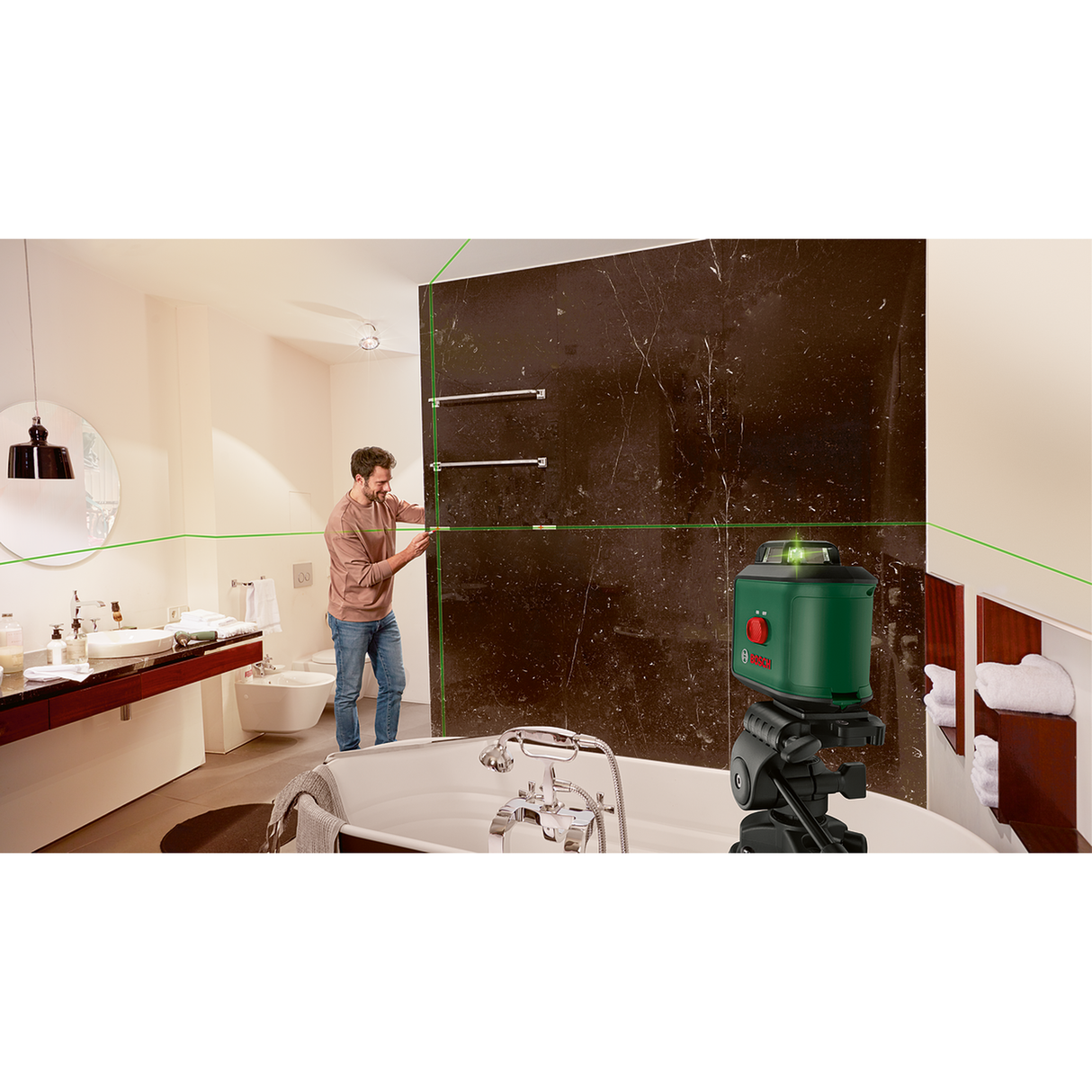 Bosch Tripod BT 150 (Adjustable height, Stable support for line and point lasers)