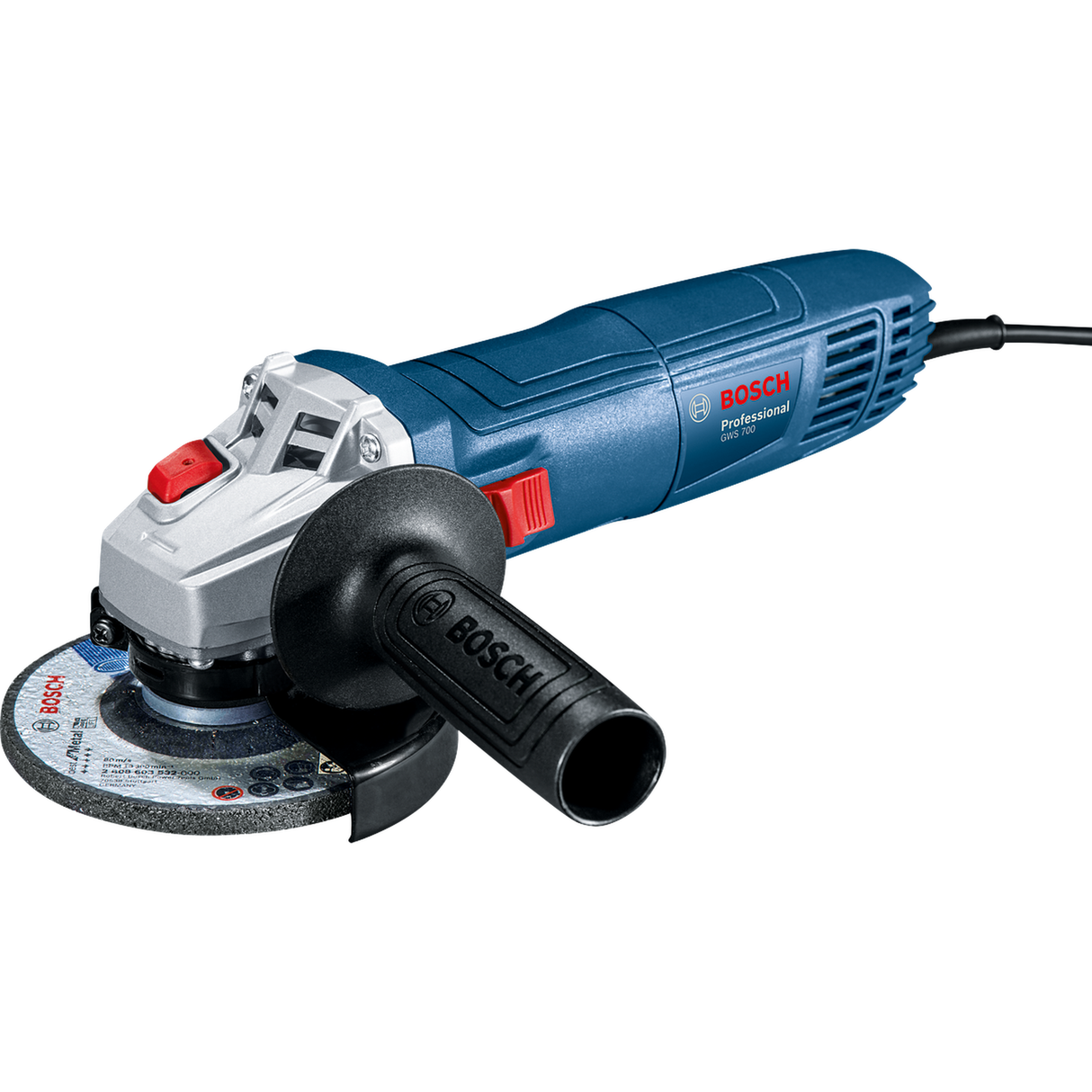 Bosch Professional Angle Grinder GWS 700 (700W motor, Compact design, For versatile grinding tasks)