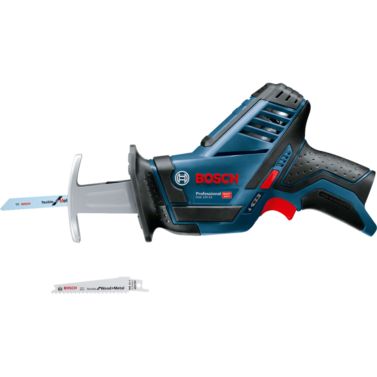 Bosch Professional Cordless Reciprocating Saw GSA 12V-LI (12V System, Compact design, without battery/ charger, Carton)