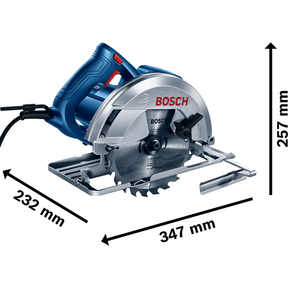 Bosch Professional Circular Saw GKS 140 (Powerful 1400W motor, For robust and precise cuts)