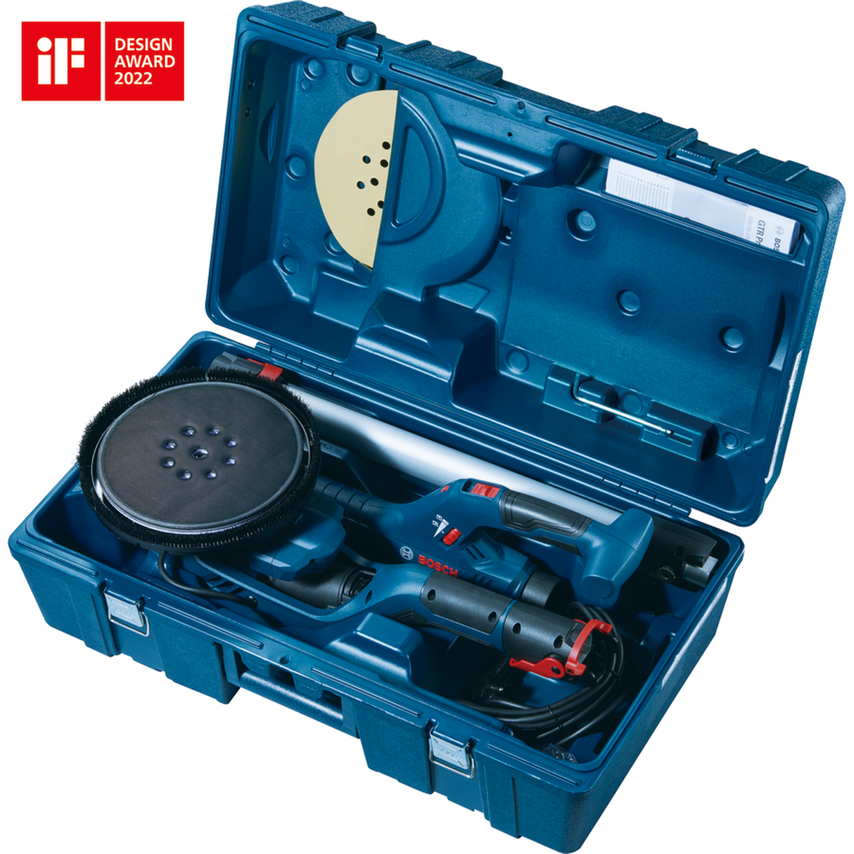 Bosch Professional Drywall Sander GTR 550 (550W motor, For efficient sanding of plasterboard and drywall)