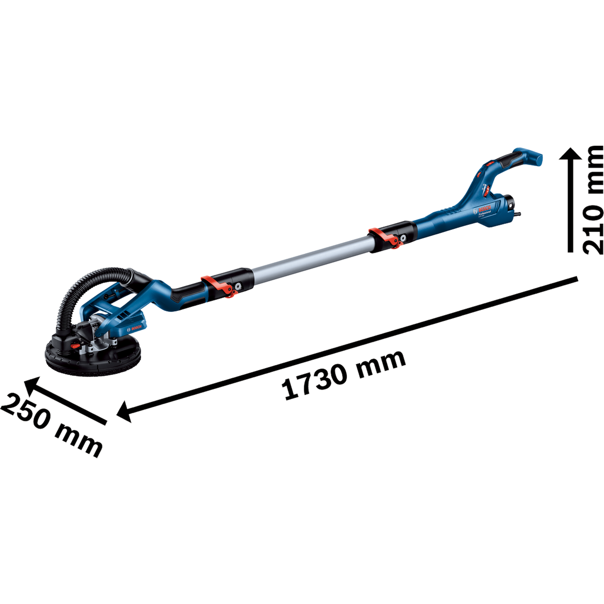 Bosch Professional Drywall Sander GTR 550 (550W motor, For efficient sanding of plasterboard and drywall)