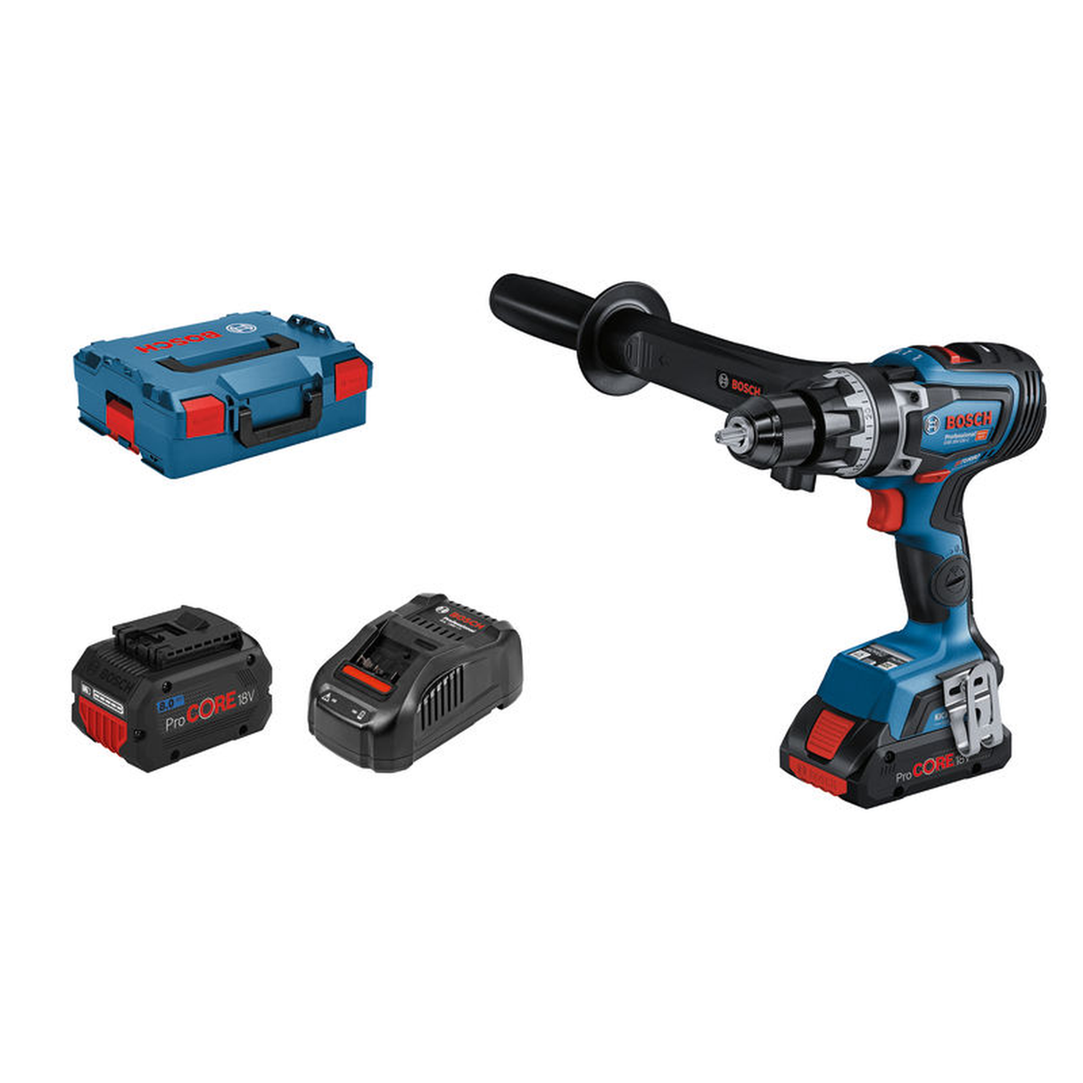 Bosch Professional 18V System Cordless Combi Drill GSB 18V-150 C (HEAVY DUTY, BITURBO Brushless motor, 150Nm torque, KickBack Control, without battery/ charger, Carton)