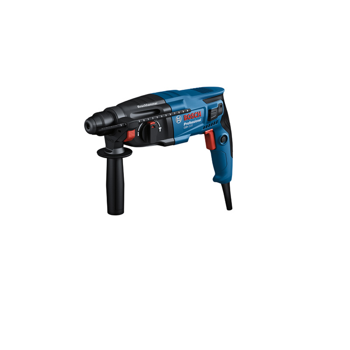 Bosch Professional Rotary Hammer GBH 220 (SDS-Plus, Powerful motor, For versatile drilling and chiseling)
