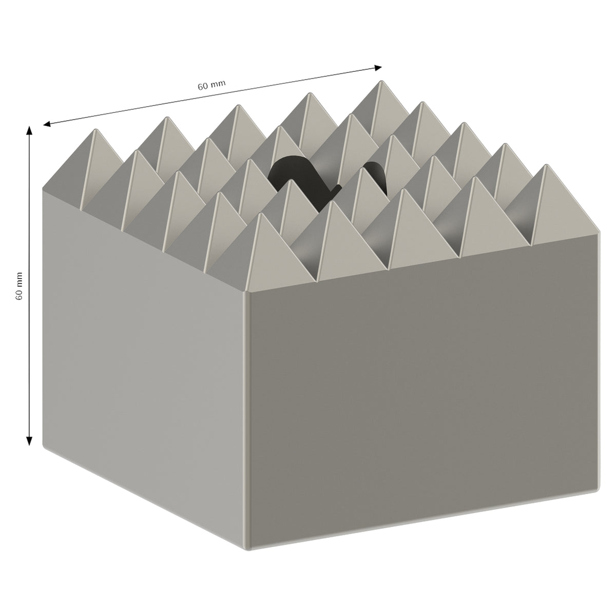 Bosch Bush Hammer Head (5x5 teeth, 60x60mm, For surface texturing/roughening)