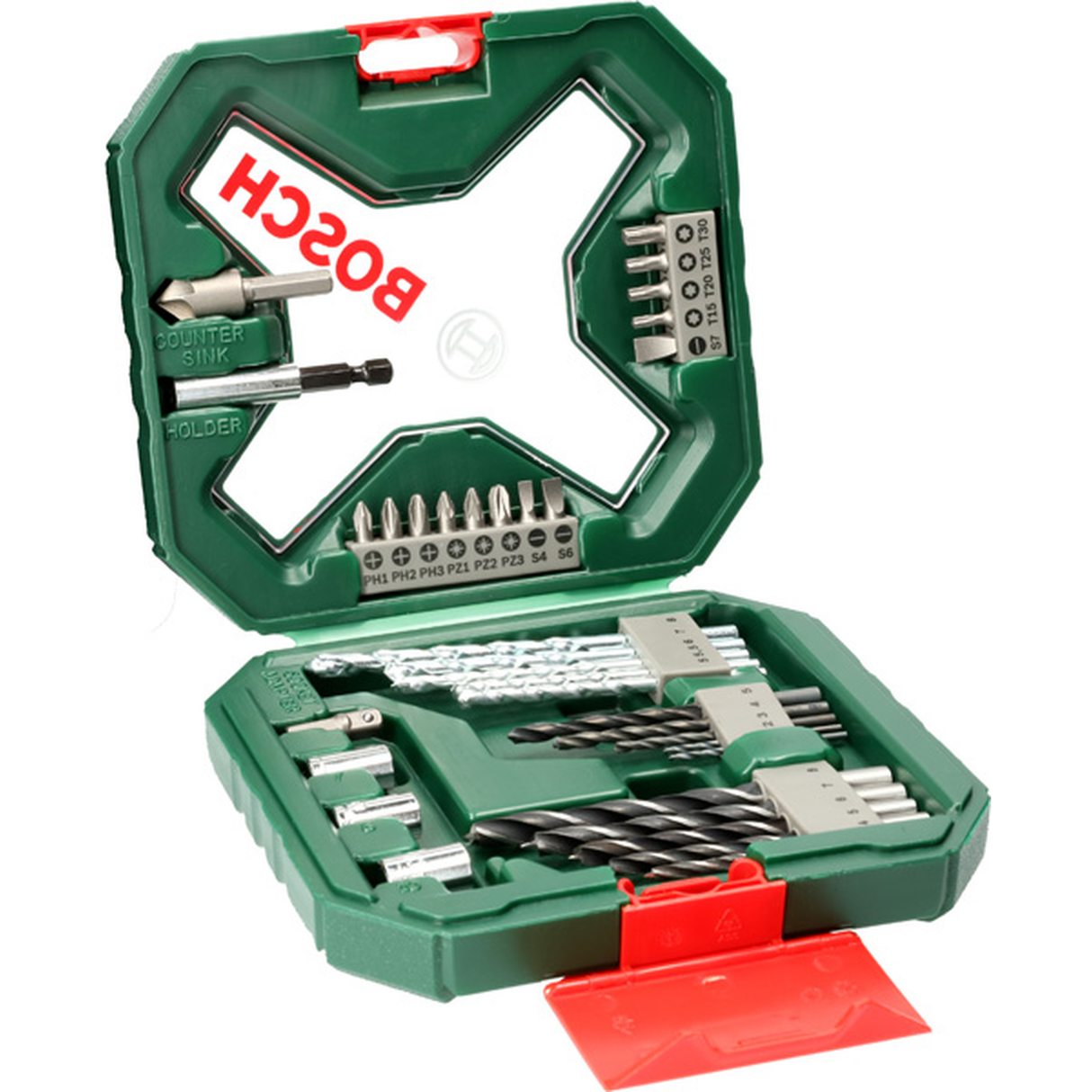 Bosch X-Line Classic 34-Piece Drilling & Screwdriving Set (for wood, metal, masonry, incl. storage case)