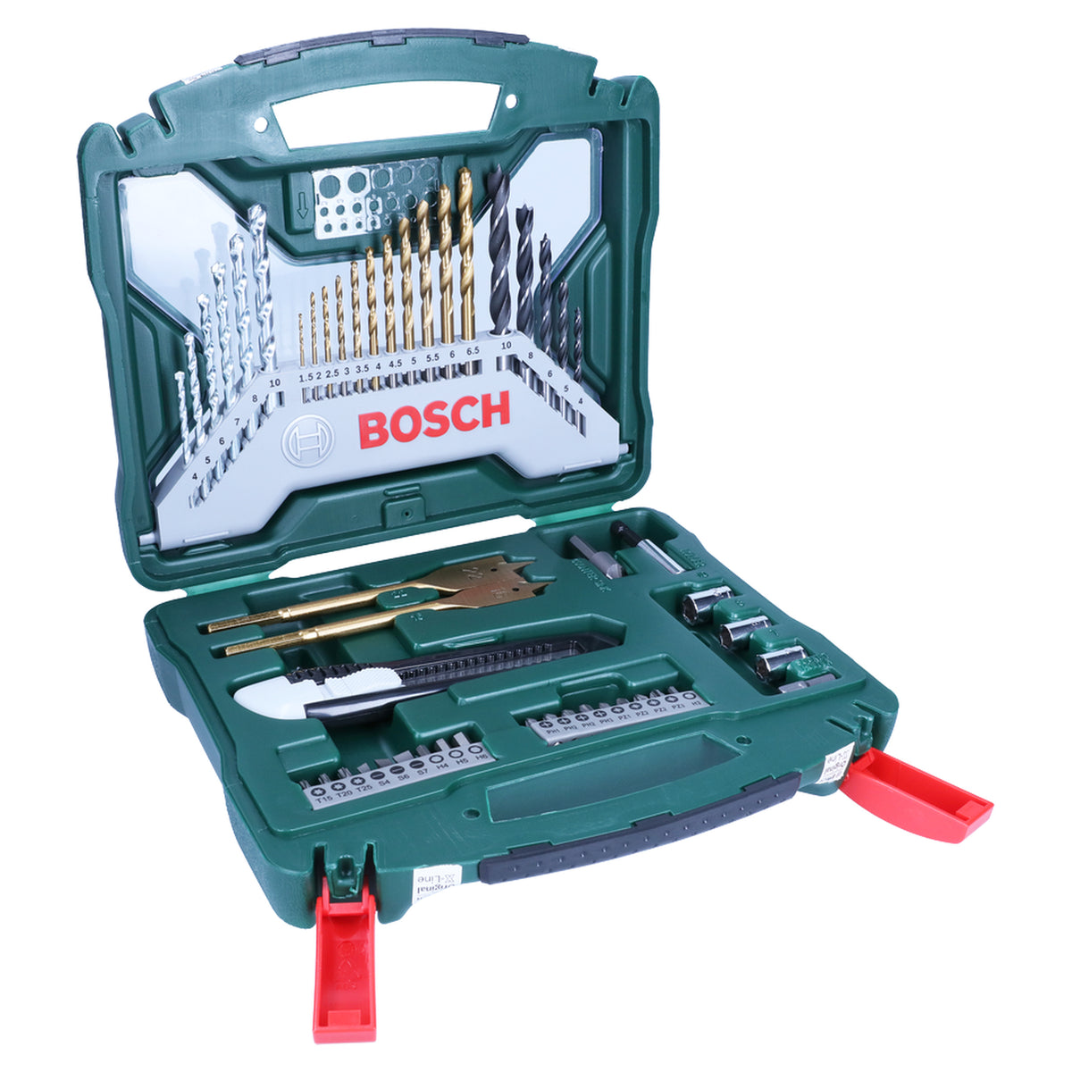 Bosch X-Line 50-Piece Accessory Set (Drilling & Screwdriving, for wood, metal, masonry, incl. storage case)