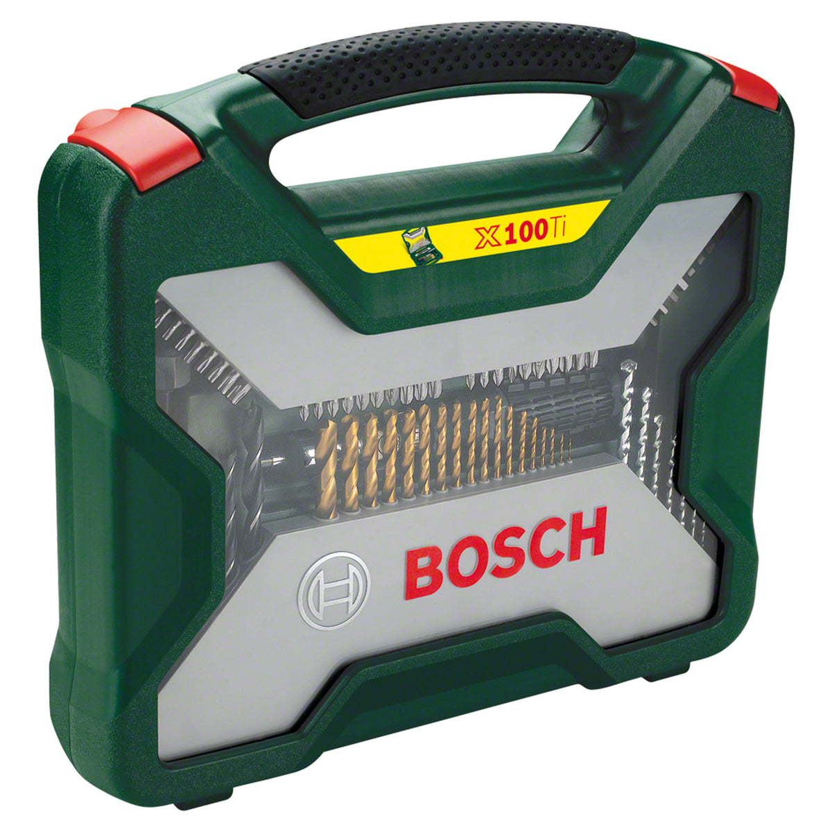 Bosch X-Line 100-Piece Drill Bit & Screwdriver Set (for wood, metal, masonry, incl. magnetic universal holder, storage case)
