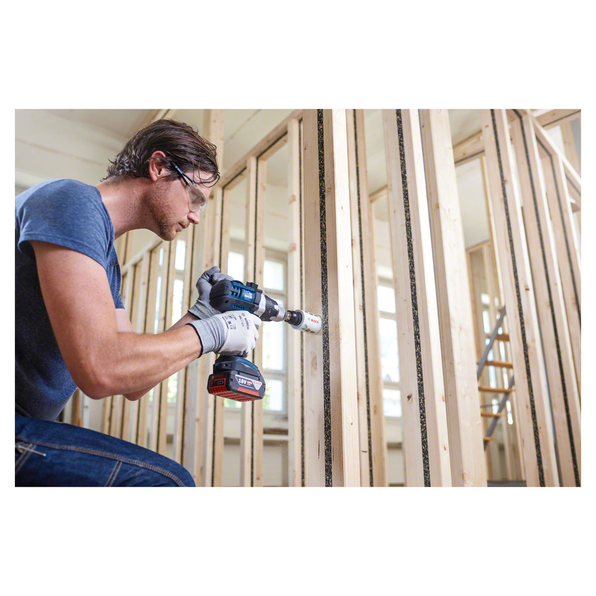 Bosch HSS Bi-Metal Hole Saw 22mm (ECO) (economical bi-metal hole saw for general purpose drilling in wood, metal, and plastic).