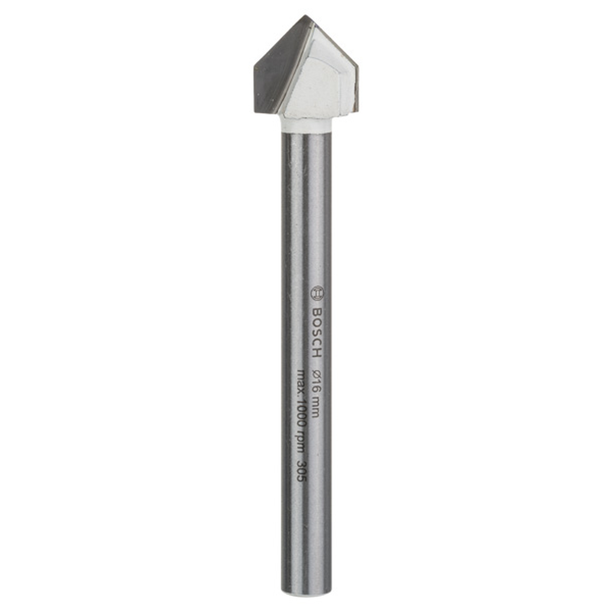 Bosch CYL-9 Tile Drill Bit for Ceramic 16x90mm (for precise and clean drilling in ceramic tiles, porcelain, and glass, features a durable carbide tip for long life and chip-free holes), for use with rotary drills at low speed.