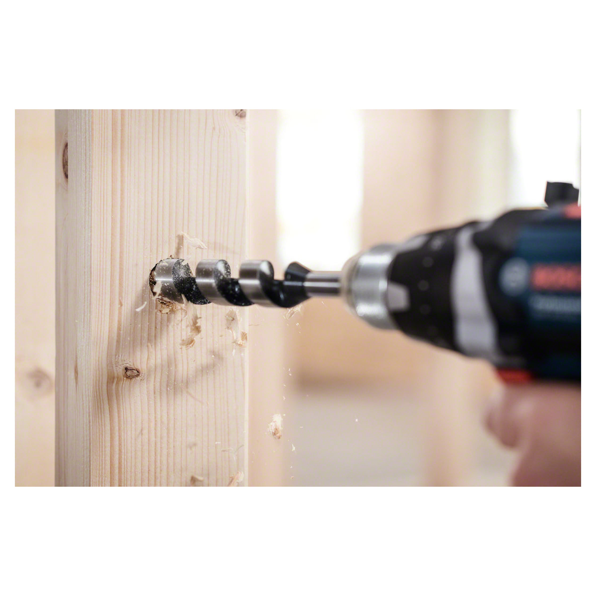 Bosch HEX Auger Bit 20x450mm (for fast and accurate drilling of deep holes in wood, features a hexagonal shank for secure grip and strong rotation), compatible with drills with hexagonal chucks.