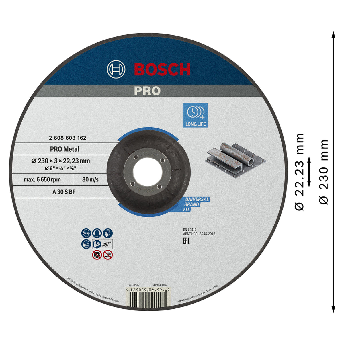 Cutting Disc Standard for Metal 230x3x22.23mm