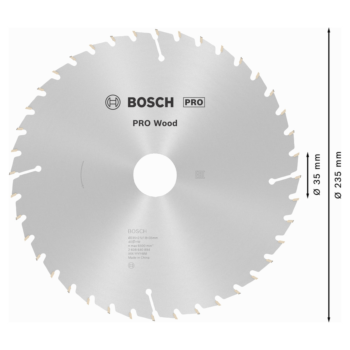 Circular saw blade Optiline Wood H 235x35mm-40