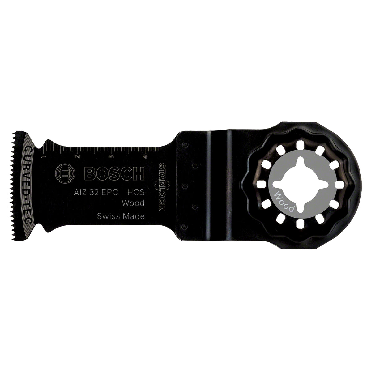 Bosch Professional 5pcs HCS Plunge Cut Saw Blade AIZ 32 EPC Wood Curved-Tec (32mm width, 50mm immersion depth, Starlock mount, for softwood and plastic)