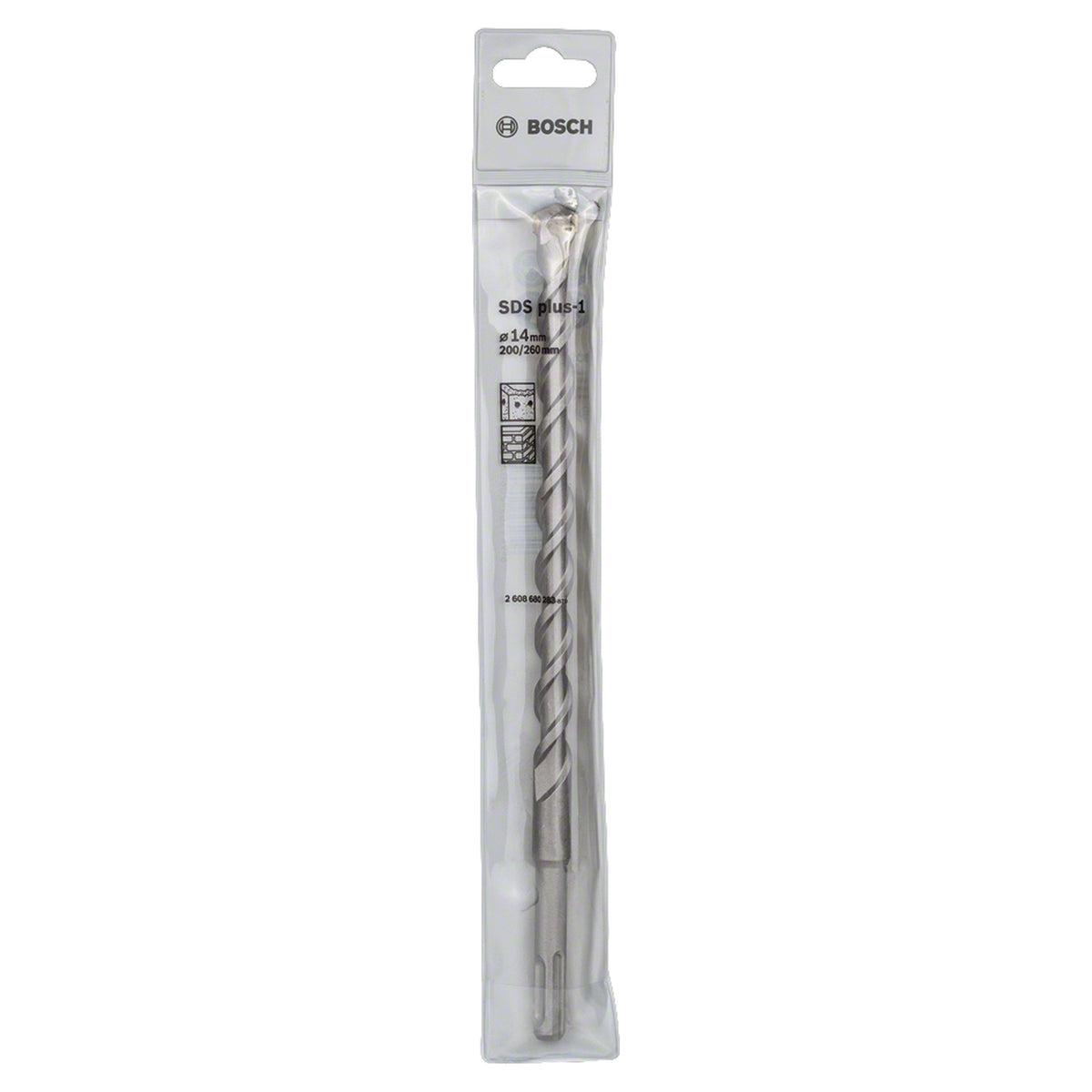 Bosch SDS-Plus-1 Hammer Drill Bit (14x200/260mm, For masonry and concrete)
