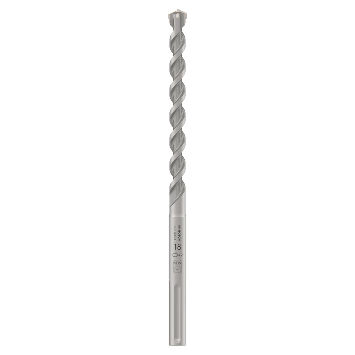Bosch SDS Max-4 Hammer Drill Bit (18x340mm, For concrete and masonry, 4-cutter head)