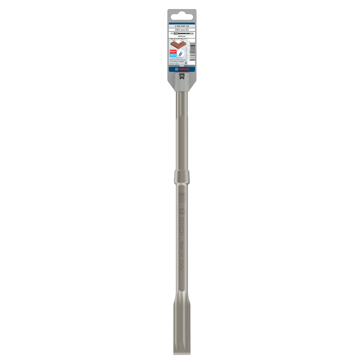 Bosch SDS Max Flat Chisel (25x400mm, Self-sharpening, For concrete demolition)