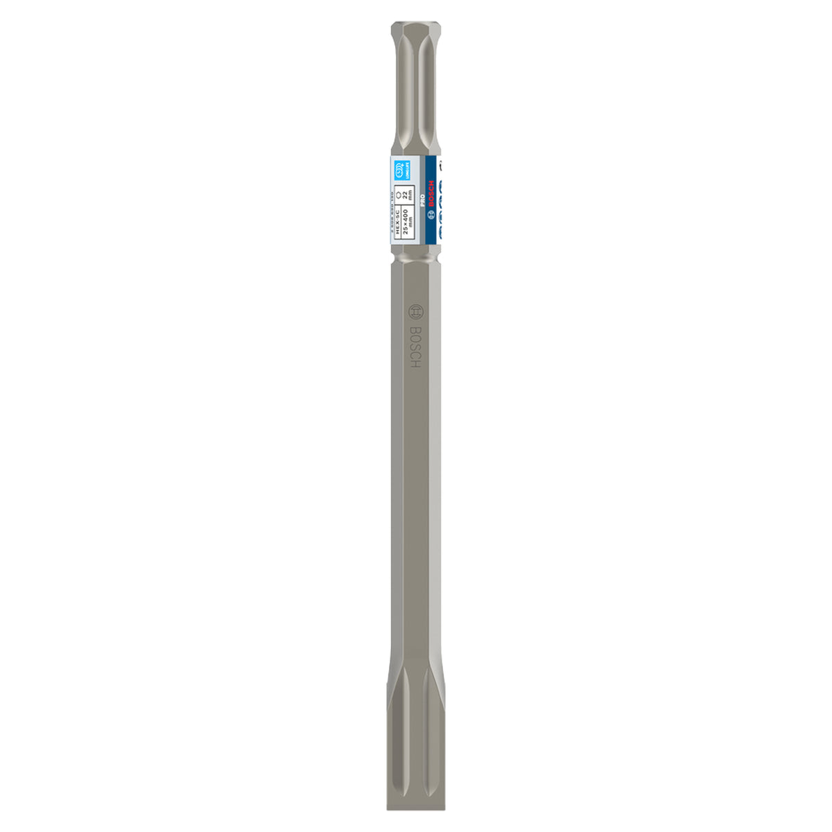 Bosch HEX Flat Chisel (22mm shank, 25x400mm, For heavy-duty concrete demolition)