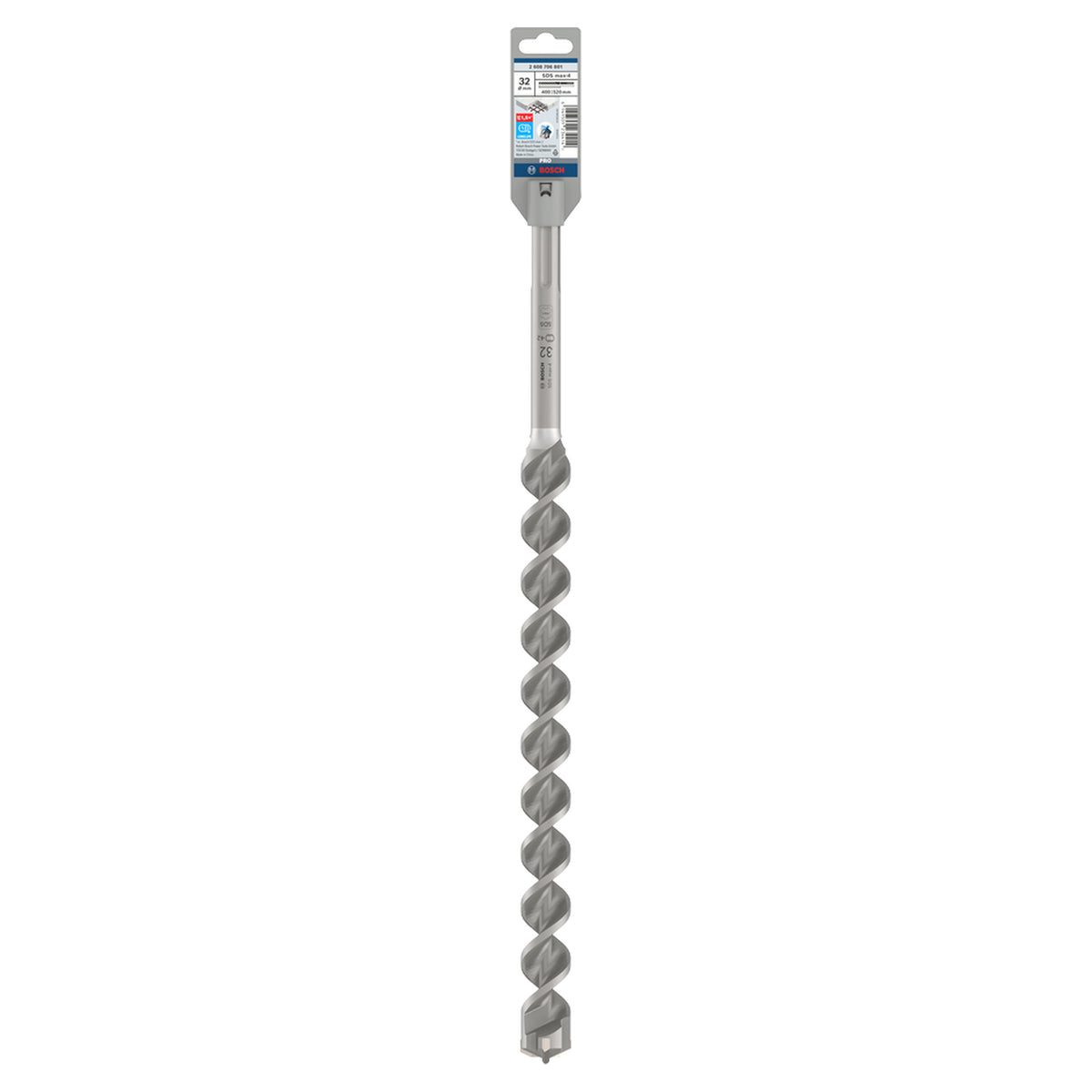 Bosch SDS max-4 Hammer Drill Bit (32x400/520mm, For concrete and masonry, 4-cutter head)