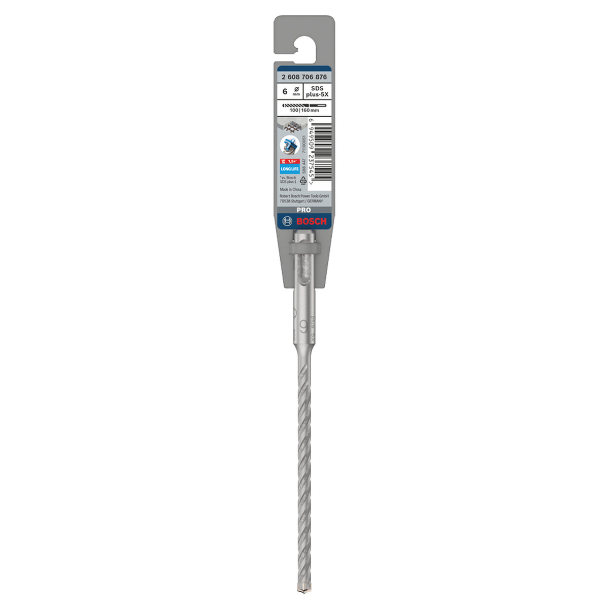 PRO SDS plus-5X Hammer Drill Bit, 6x100x160 mm