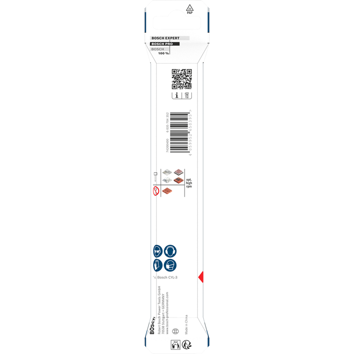 Bosch Professional PRO HEX-5 Drill Bit 7x100x150mm (Carbide tip, 1/4" Hex shank, for Concrete/Masonry, Impact rated, S.o.S - 1x Drill bit)