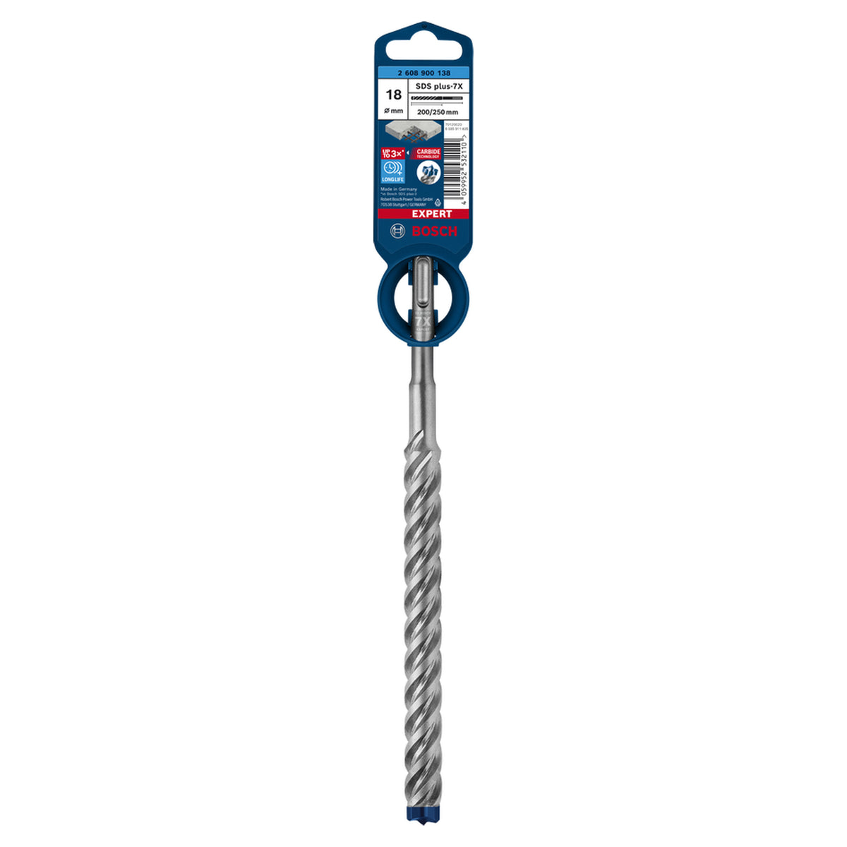 Bosch EXPERT SDS Plus-7X Hammer Drill Bit (18 x 200 x 265 mm)