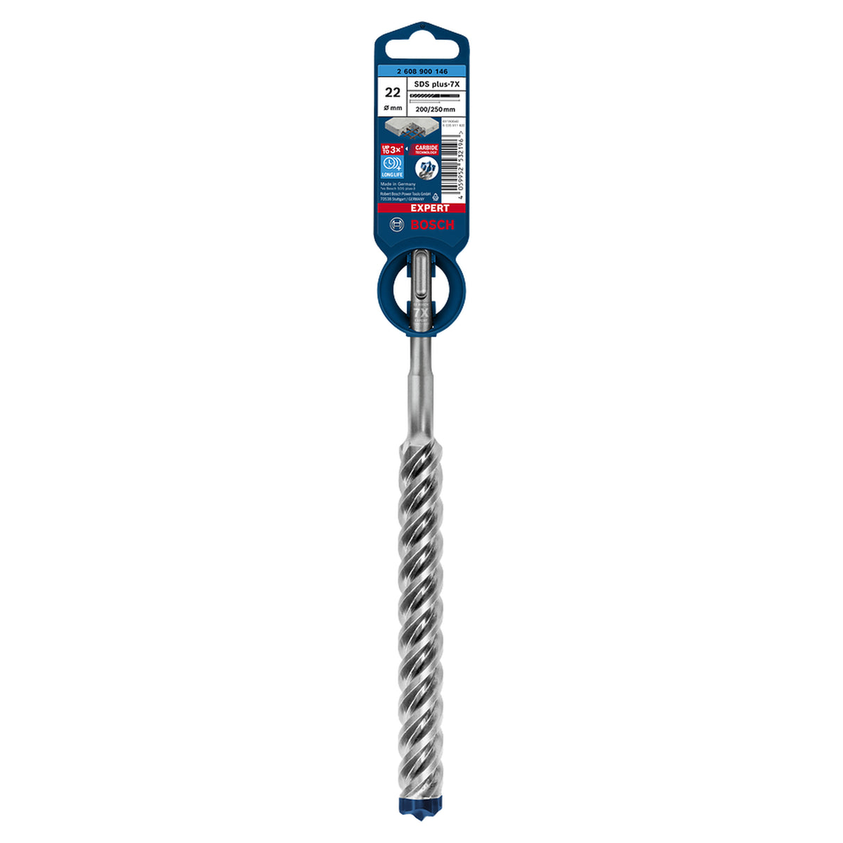 Bosch SDS-Plus-7X 1pc 22x200x250mm