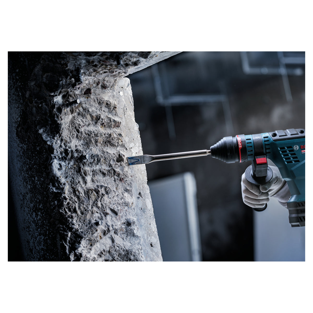 Bosch Expert SDS max-8C Flat Chisel (25x400mm, 10-piece pack, For heavy-duty concrete demolition)