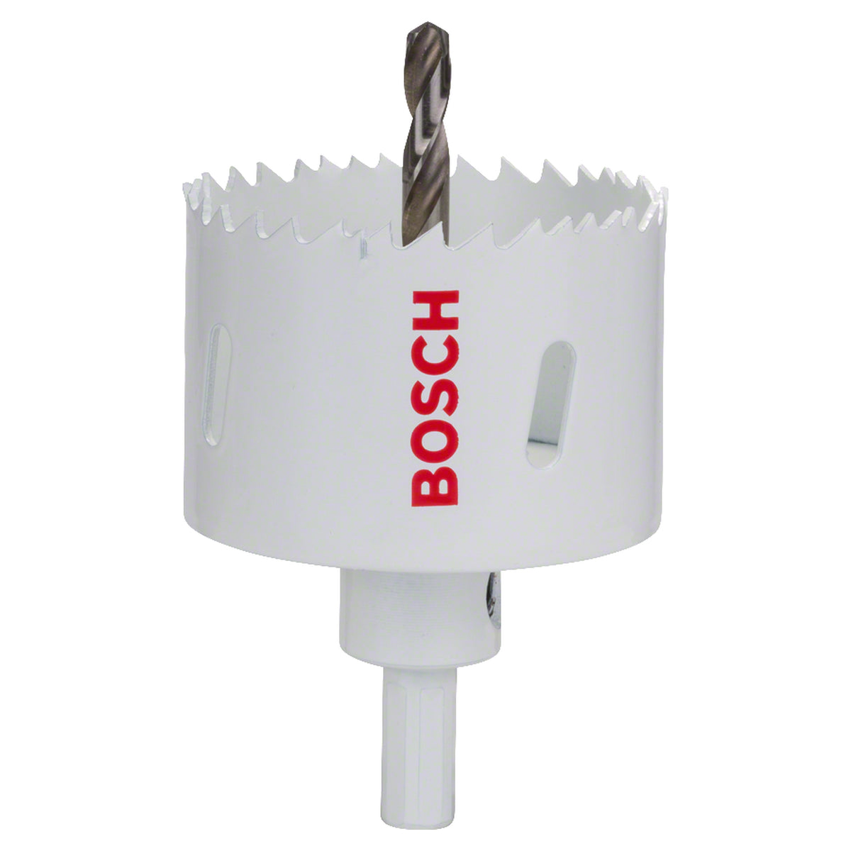Bosch Hole Saw Bi-Metal HSS 64mm (bi-metal hole saw for general purpose drilling in wood, metal, and plastic).