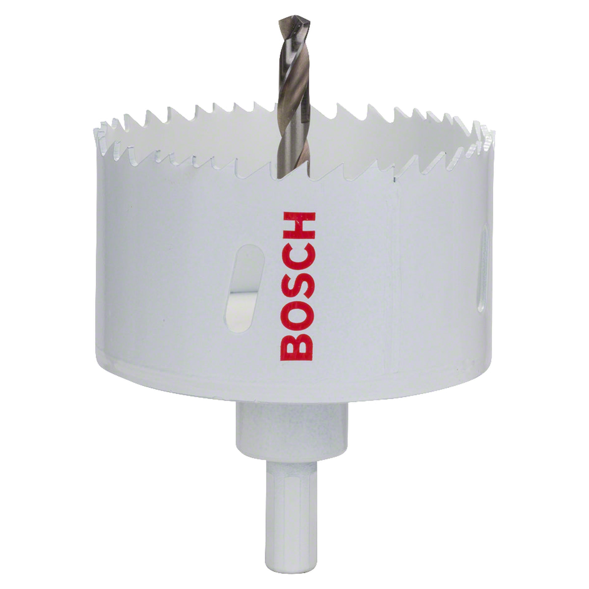 Bosch Hole Saw Bi-Metal HSS 76mm (bi-metal hole saw for general purpose drilling in wood, metal, and plastic).