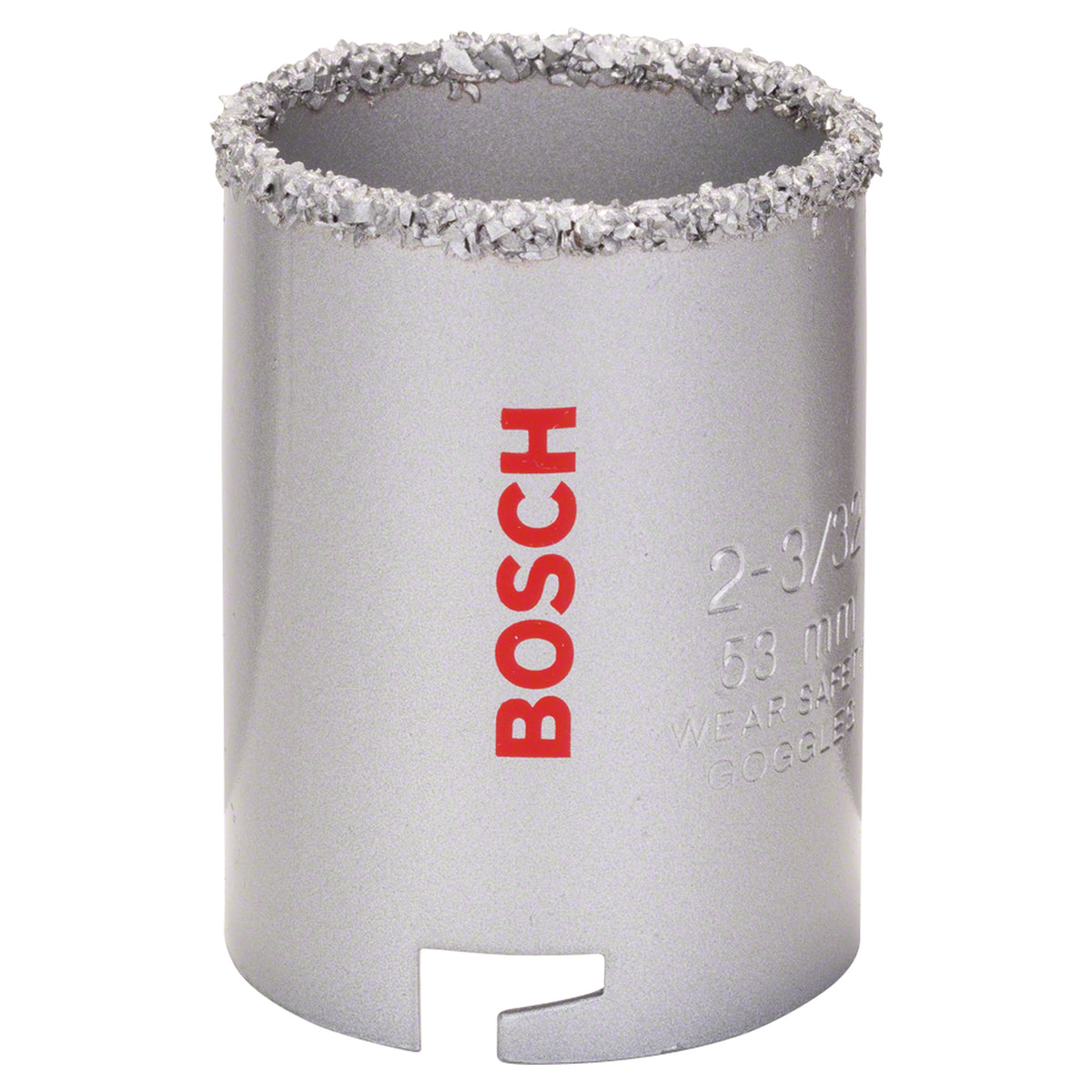 Bosch Tungsten Carbide Grit Hole Saw (53mm, For abrasive materials like tiles and fiberglass)