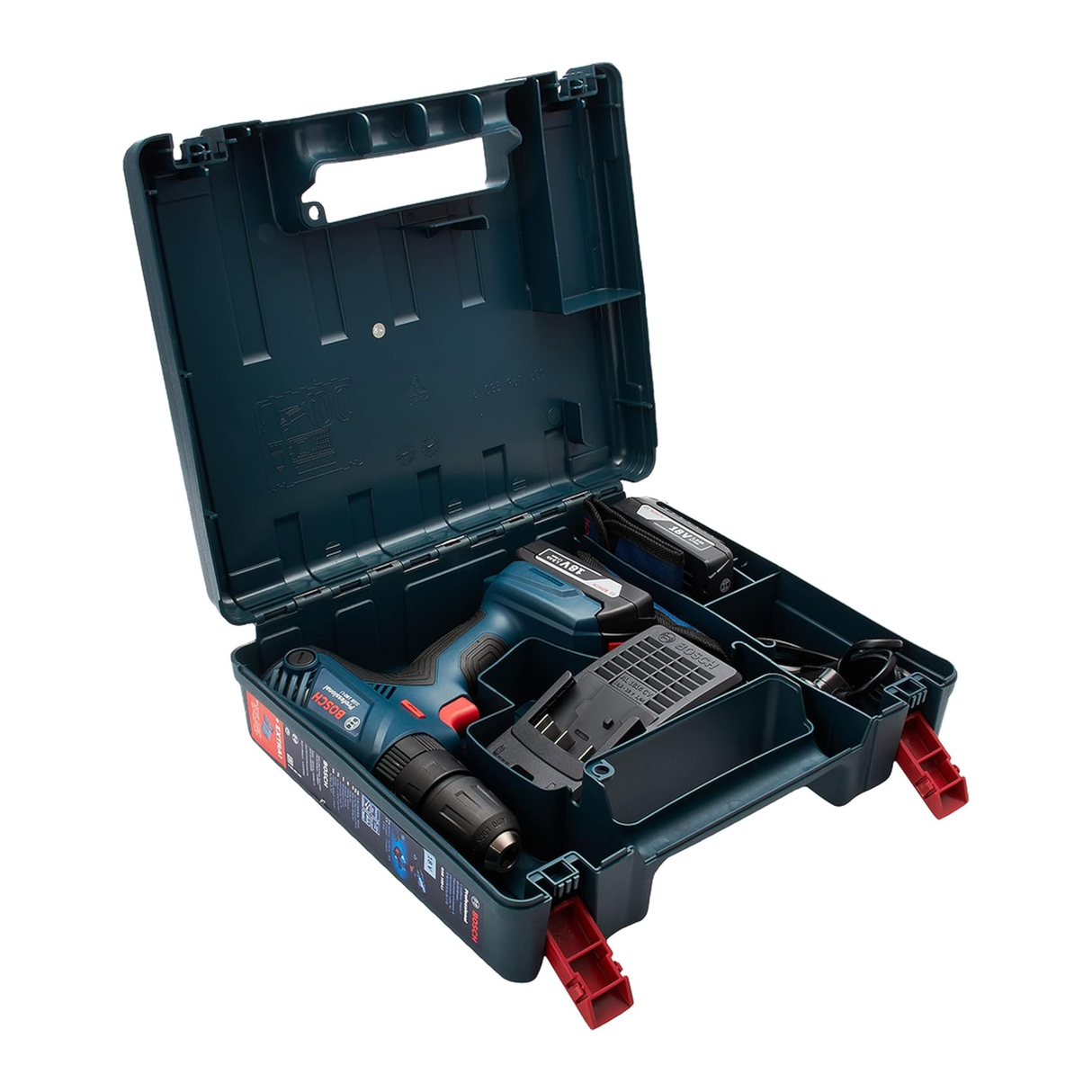 GSB 180-LI (2x 2.0Ah, GAL 18V-20, Case) + AC 1 set drill bits, 1 set srew bits