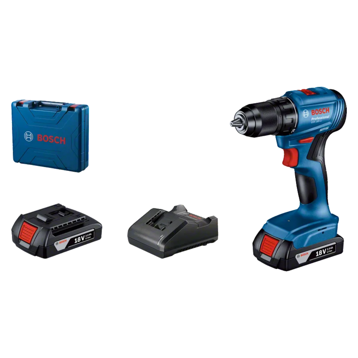 18V GSB 185-LI Cordless Impact Drill Driver Teal and Black 22.5 x 11.5 x 23 cm