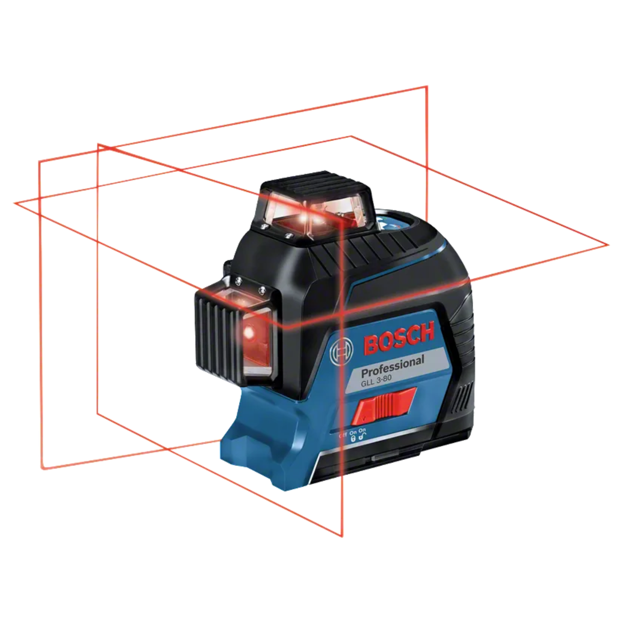 BOSCH PRO GLL 3-80 Line Laser pouch + Alkaline batteries + target plate Carrying case