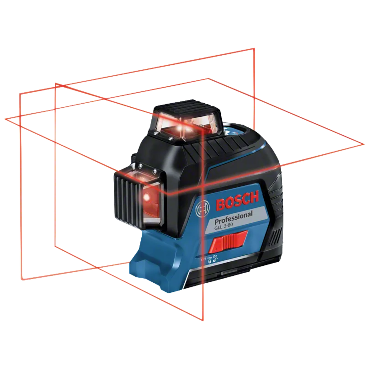 BOSCH PRO GLL 3-80 Line Laser pouch + AA1 + Alkaline batteries + target plate + BT 150 Carton box kit