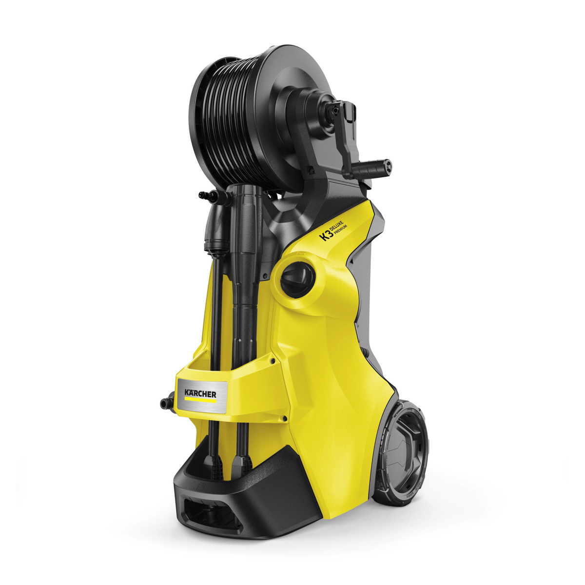 Karcher 1.603-221 – K 3 Deluxe Premium Pressure Washer, 120 Bar, 1600W with Hose Reel