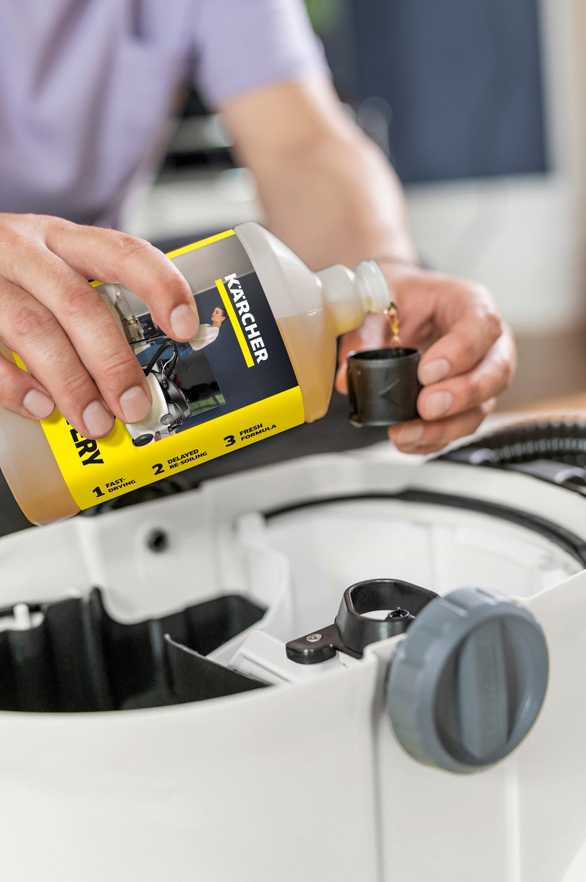 Karcher 6.295-771 – RM 519 Carpet & Upholstery Cleaner, Quick-Drying Formula, 1 L
