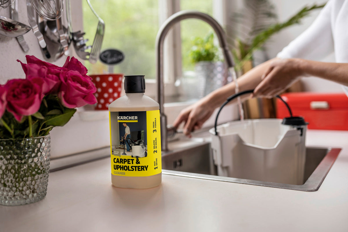 Karcher 6.295-771 – RM 519 Carpet & Upholstery Cleaner, Quick-Drying Formula, 1 L