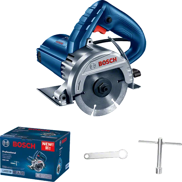 Bosch 1400W GKS 140 Professional Hand-Held Circular Saw Silver and Blue 184mm