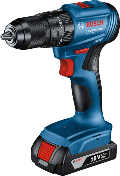 Bosch 18V GSB 185-LI Cordless Impact Drill Driver with 2.0Ah Battery and Charger