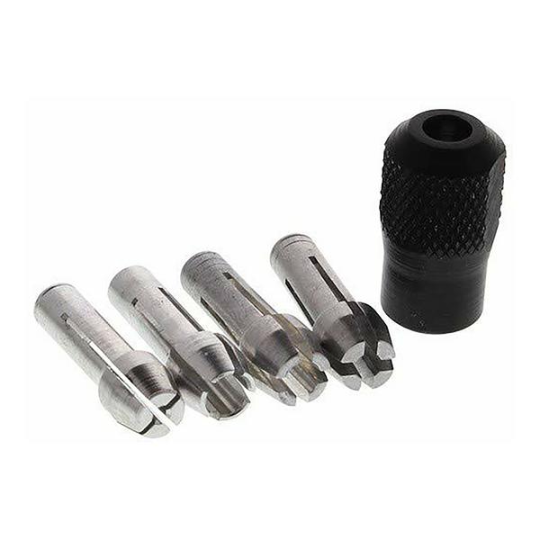 DREMEL Quick Change Collet Nut Kit Black and Silver (350)