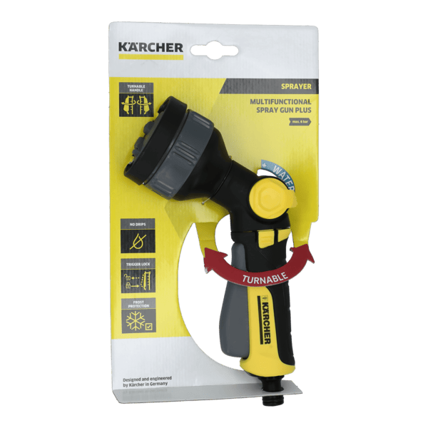 Karcher 2.645-269.0 – Multifunctional Garden Spray Gun Plus, 4 Spray Patterns