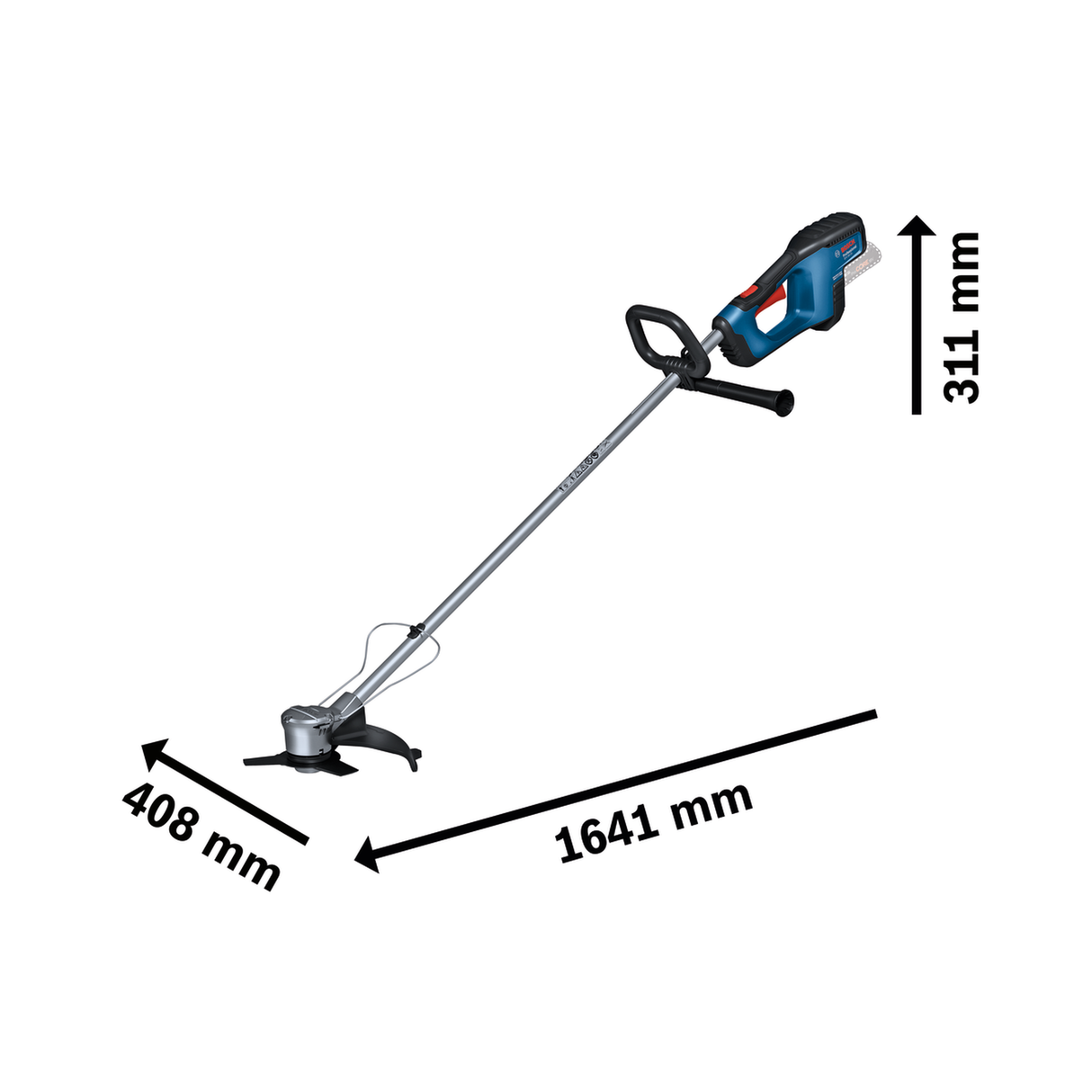 Bosch Professional 18V System Cordless Brushcutter GFR 18V-23 (Brushless motor, 23cm metal blade, 33cm Pro-Tap spool, Anti-Tangle feature, incl. 1x metal blade, 1x Pro-Tap spool, shoulder strap)