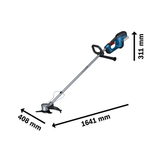 Bosch Professional 18V System Cordless Brushcutter GFR 18V-23 (Brushless motor, 23cm metal blade, 33cm Pro-Tap spool, Anti-Tangle feature, incl. 1x metal blade, 1x Pro-Tap spool, shoulder strap)