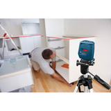 Bosch Professional Line Laser GLL 3X (3-line laser, Horizontal and 2 vertical lines, Easy to use for precise alignment)