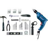 Bosch Professional Impact Drill GSB 600 (600W motor, Includes 100 accessories and carrying case, For versatile tasks)