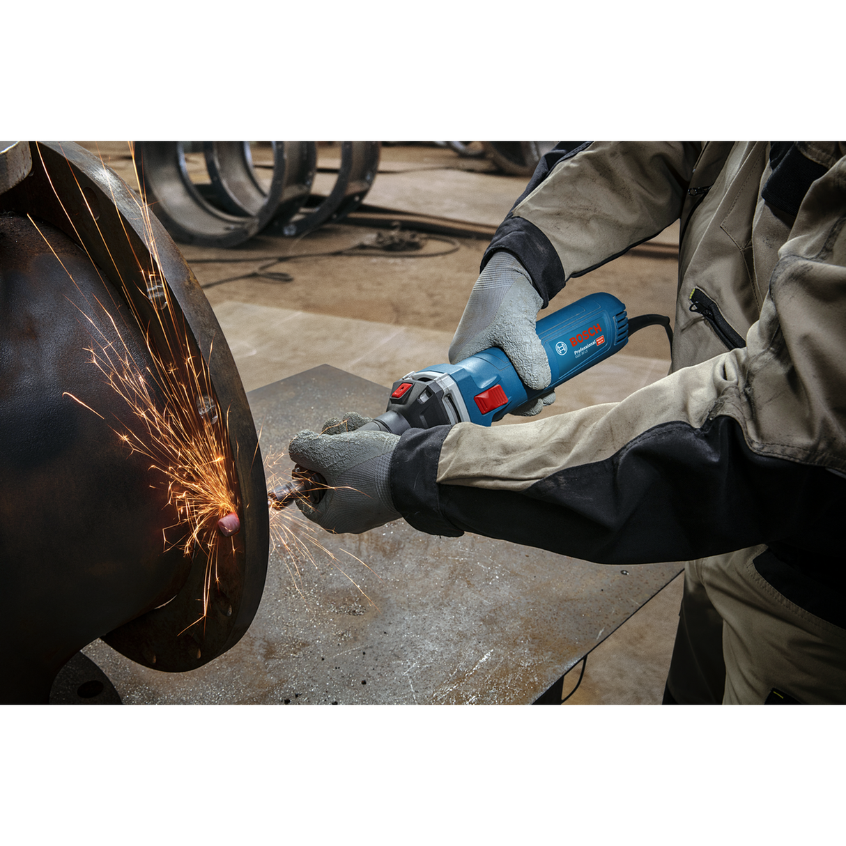Bosch Professional Straight Grinder GGS 30 LS (Powerful motor, For precise grinding in hard-to-reach areas)