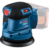 Bosch Professional Cordless Random Orbit Sander GEX 185-LI (18V System, Solo/Body only, Carton, For versatile sanding)