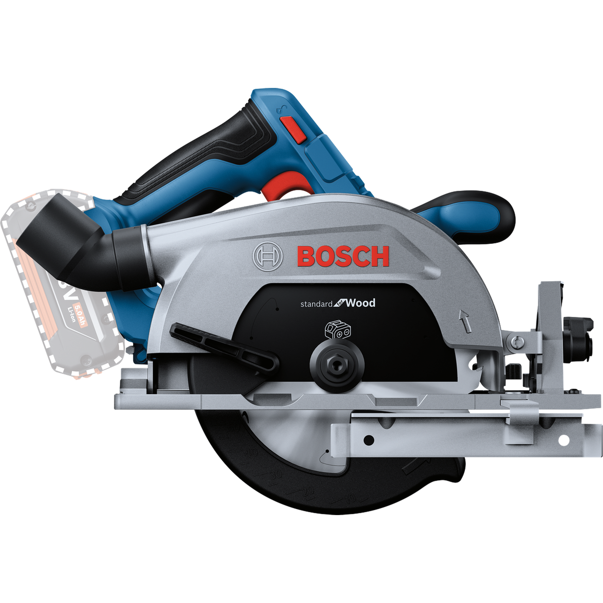 Bosch Professional Cordless Circular Saw GKS 185-LI (18V System, Powerful motor, without battery/ charger, Carton)